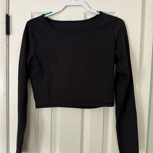 Lululemon Wunder Under Train Cropped Long Sleeve